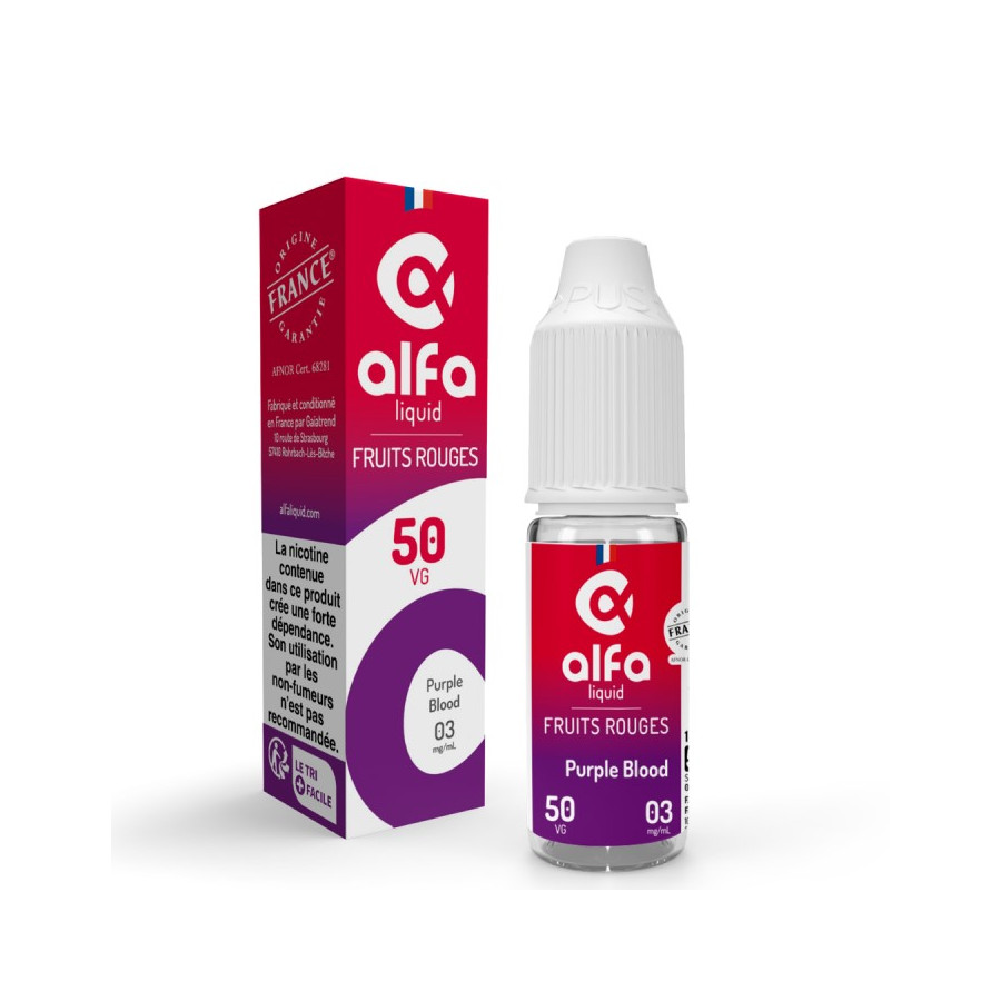 PURPLE BLOOD 10ml - FRUITS ROUGES - ALFALIQUID