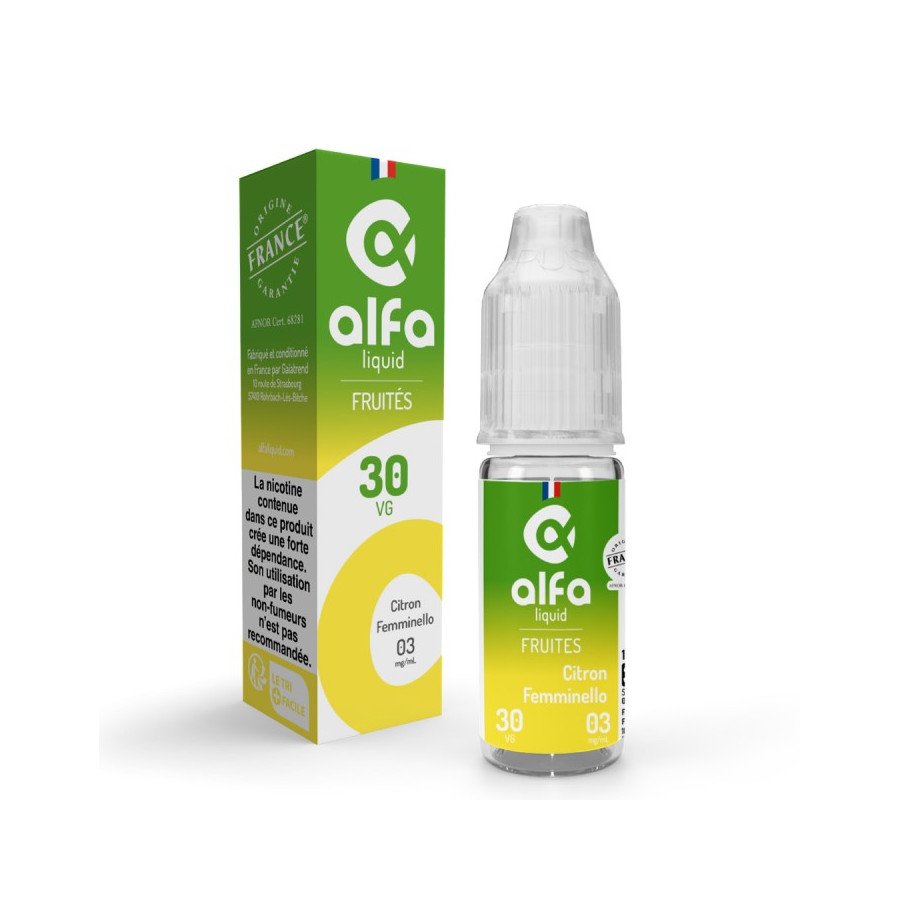 CITRON FEMMINELLO 10ml - FRUITES - ALFALIQUID CITRON FEMMINELLO 10ml - FRUITES - ALFALIQUID