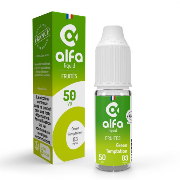 GREEN TEMPTATION 10ml - FRUITES - ALFALIQUID