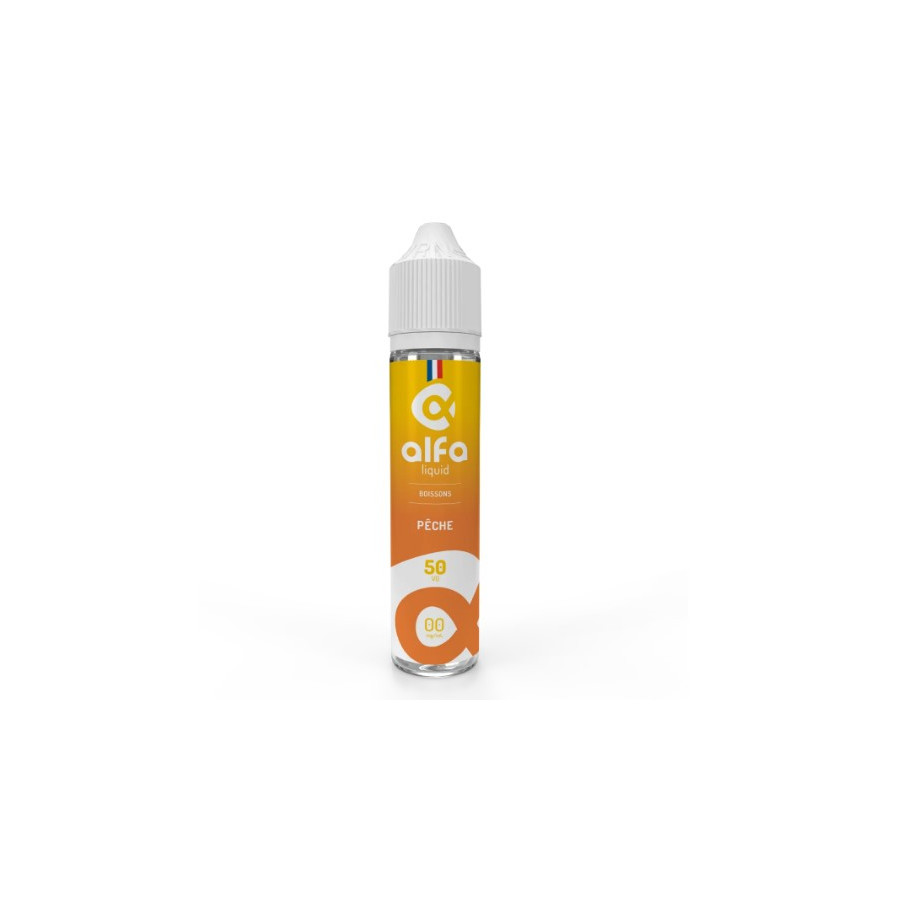 Pêche - 50ml - ALFALIQUID Pêche - 50ml - ALFALIQUID