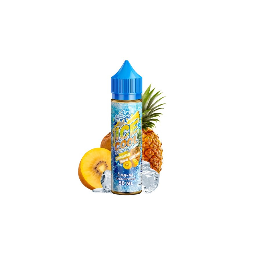 Ananas kiwi jaune - 50ml - ICE COOL Ananas kiwi jaune - 50ml - ICE COOL