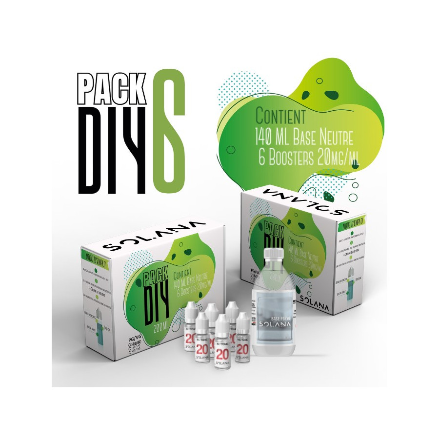 PACK BASE DIY 6MG 200ML SOLANA