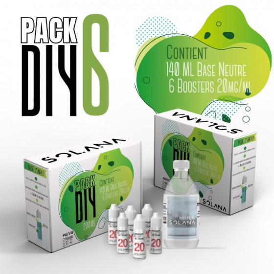 PACK BASE DIY 6MG 200ML SOLANA