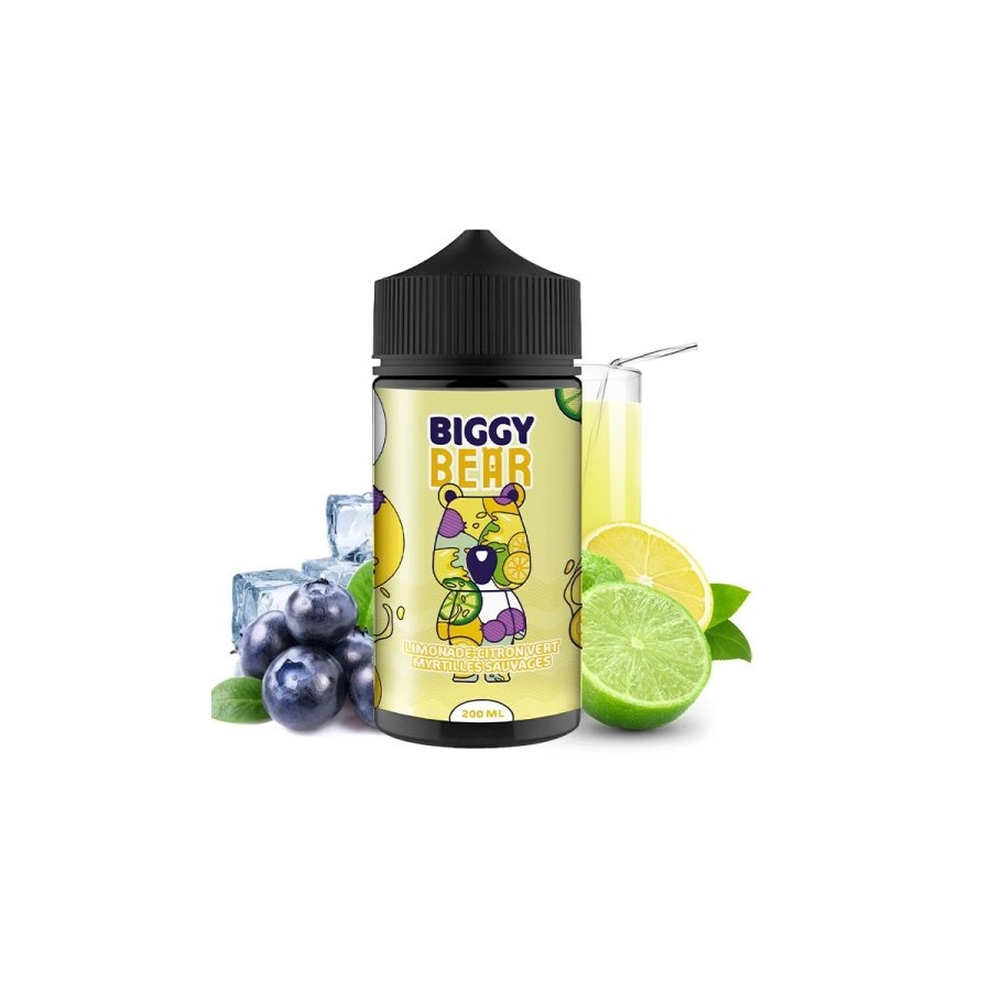 Limonade citron vert myrtilles - 200ML - BIGGY BEAR Limonade citron vert myrtilles - 200ML - BIGGY BEAR