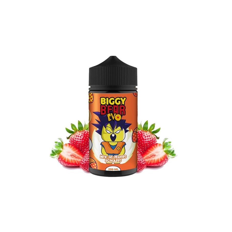 Mix de fraises acidulées - 200ML - BIGGY BEAR
