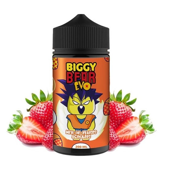 Mix de fraises acidulées - 200ML - BIGGY BEAR