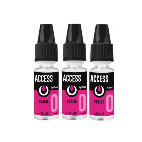 Access Fraise 10ml - NHOOS ( le lot de 3 flacons )