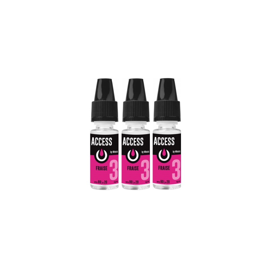 Access Fraise 10ml - NHOOS ( le lot de 3 flacons )
