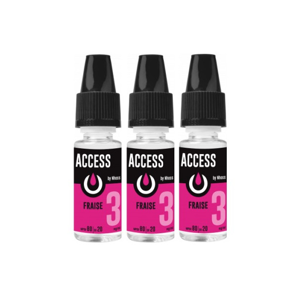 Access Fraise 10ml - NHOOS ( le lot de 3 flacons )