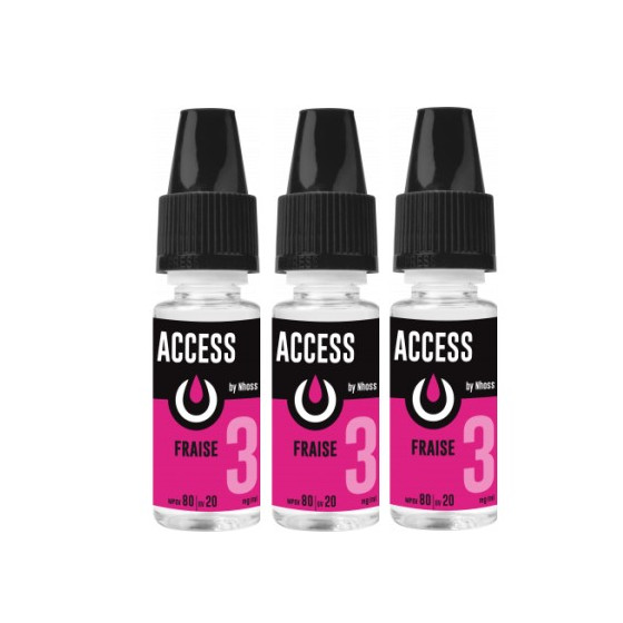 Access Fraise 10ml - NHOOS ( le lot de 3 flacons )