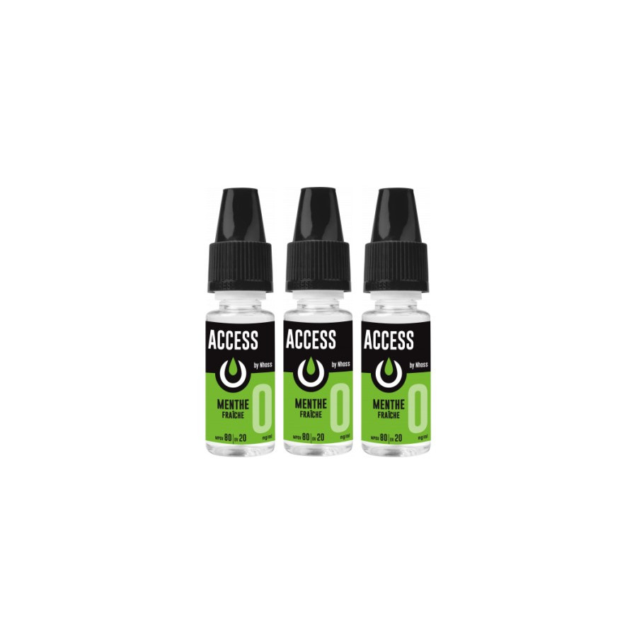 Access Menthe fraîche 10ml - NHOOS ( le lot de 3 flacons ) Access Menthe fraîche 10ml - NHOOS ( le lot de 3 flacons )