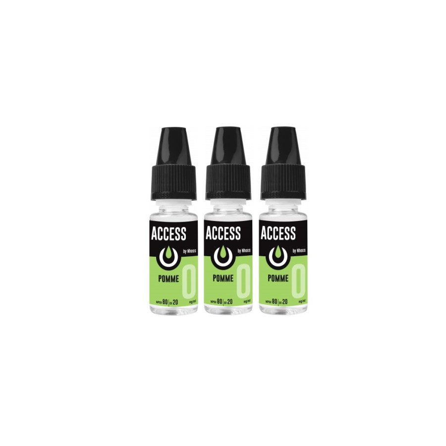 Access Pomme 10ml - NHOOS ( le lot de 3 flacons ) Access Pomme 10ml - NHOOS ( le lot de 3 flacons )