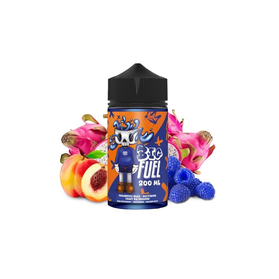 Framboise bleue nectarine fruit du dragon - 200ML - BIG FUEL - MAISON FUEL Framboise bleue nectarine fruit du dragon - 200ML - BIG FUEL - MAISON FUEL