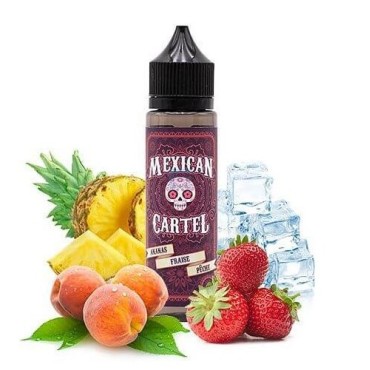 Ananas fraise pêche - 50 / 100ml - MEXICAN CARTEL