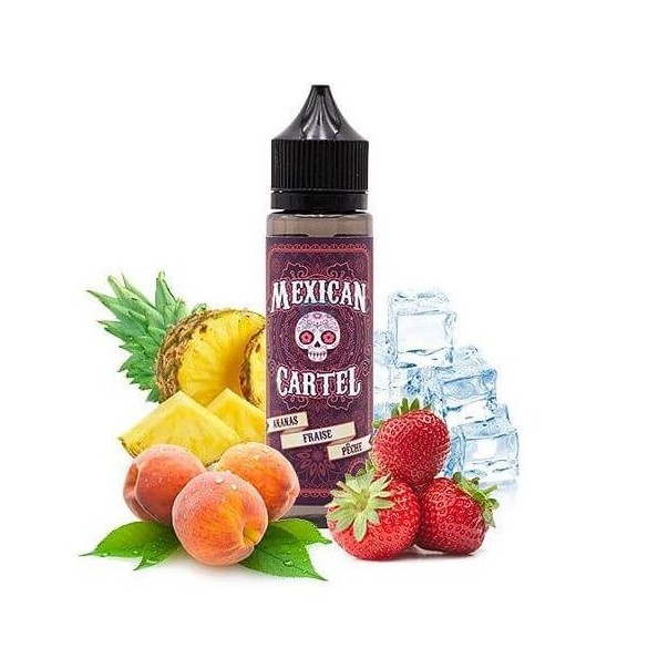 Ananas fraise pêche - 50 / 100ml - MEXICAN CARTEL