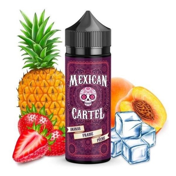 Ananas fraise pêche - 50 / 100ml - MEXICAN CARTEL