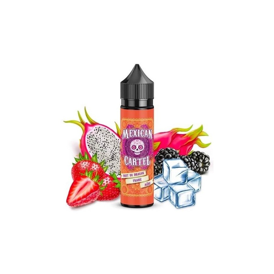 Fruit du dragon fraise mûre - 50 / 100ml - MEXICAN CARTEL Fruit du dragon fraise mûre - 50 / 100ml - MEXICAN CARTEL