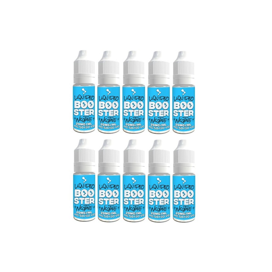 LOT DE 10 BOOSTERS DE NICOTINE LIQUIDEO 50/50 30/70 70/30 LOT DE 10 BOOSTERS DE NICOTINE LIQUIDEO 50/50 30/70 70/30
