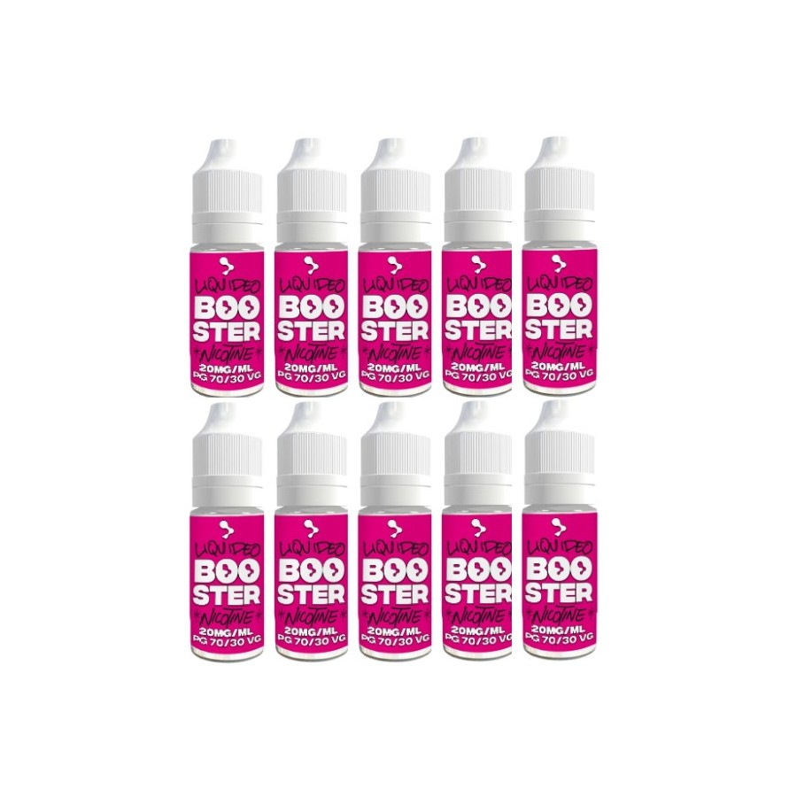 LOT DE 10 BOOSTERS DE NICOTINE LIQUIDEO 50/50 30/70 70/30 LOT DE 10 BOOSTERS DE NICOTINE LIQUIDEO 50/50 30/70 70/30