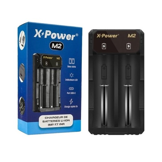CHARGEUR 2 ACCUS M2 X POWER