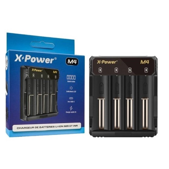 CHARGEUR 4 ACCUS M4 X POWER
