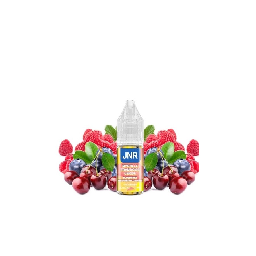 Myrtille framboise cerise - 10ml - 10 ou 20mg Sel de nicotine - JNR