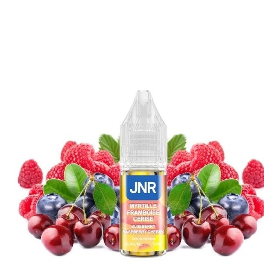 Myrtille framboise cerise - 10ml - 10 ou 20mg Sel de nicotine - JNR