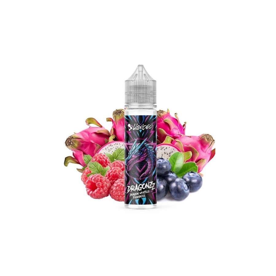 Dragon myrtille framboise - 50ml - Dragonzz - LIQUIDEO