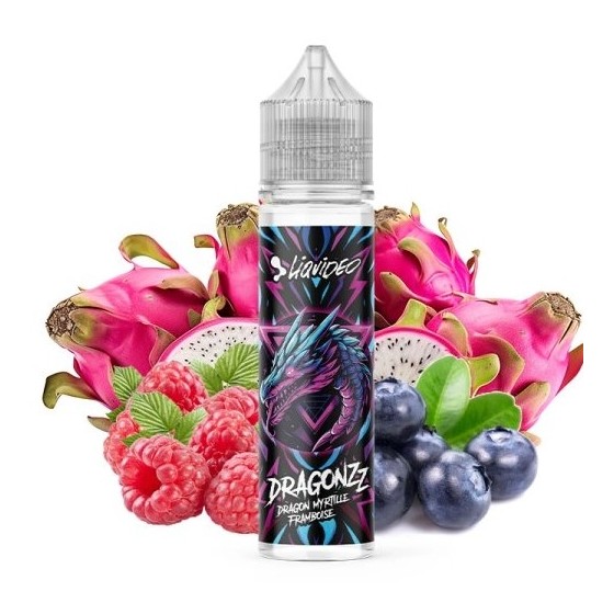 Dragon myrtille framboise - 50ml - Dragonzz - LIQUIDEO
