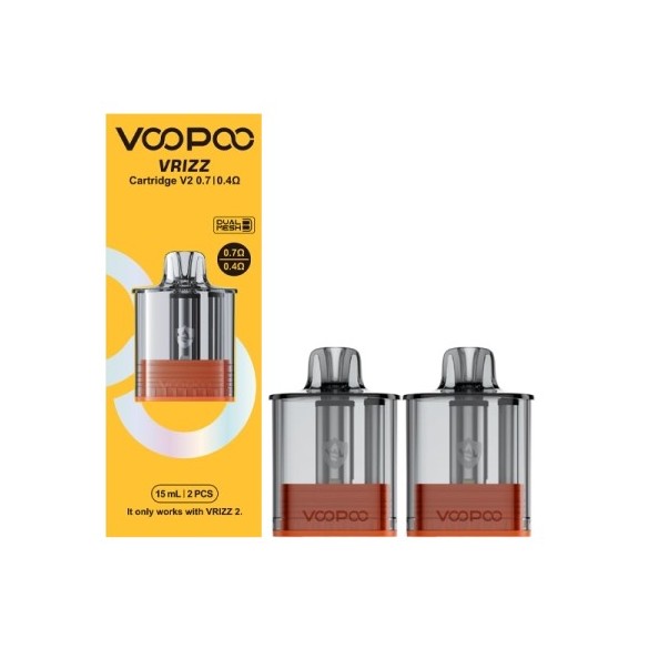 CARTOUCHE VRIZZ V2 15 ML VOOPOO (PACK DE 2)
