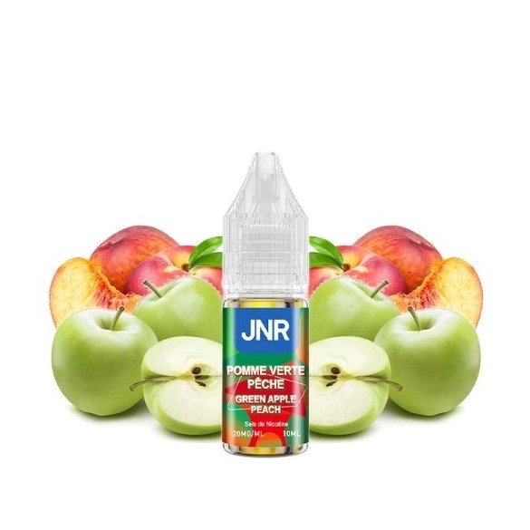Pomme verte pêche - 10ml - 10 ou 20mg Sel de nicotine - JNR