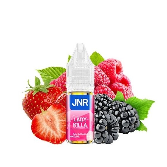 Fraise framboise (Lady killa) - 10ml - 10 ou 20mg Sel de nicotine - JNR