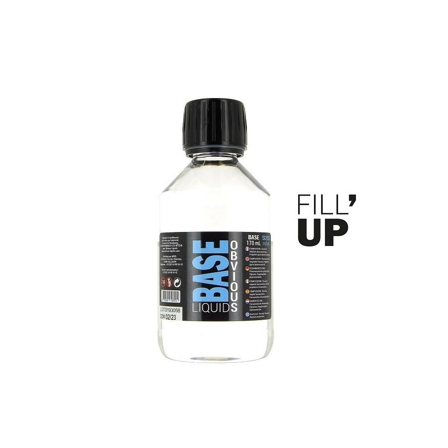 BASE "FILL' UP" 50 50 170 ML OBVIOUS BASE "FILL' UP" 50 50 170 ML OBVIOUS