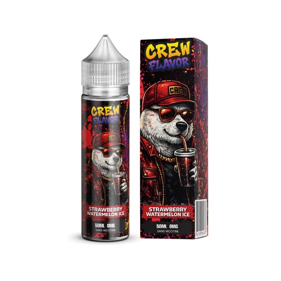 Strawberry watermelon ice ( Fraise pastèque glacée) - 50ml - CREW FLAVOR Strawberry watermelon ice ( Fraise pastèque glacée) - 50ml - CREW FLAVOR