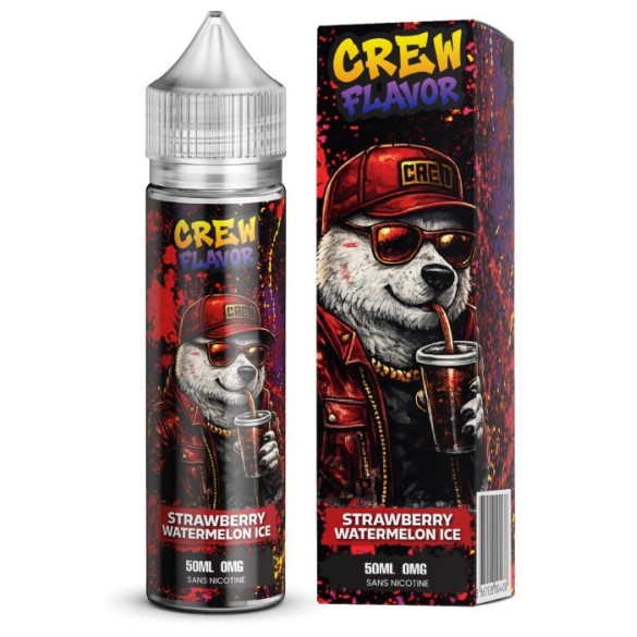 Strawberry watermelon ice ( Fraise pastèque glacée) - 50ml - CREW FLAVOR