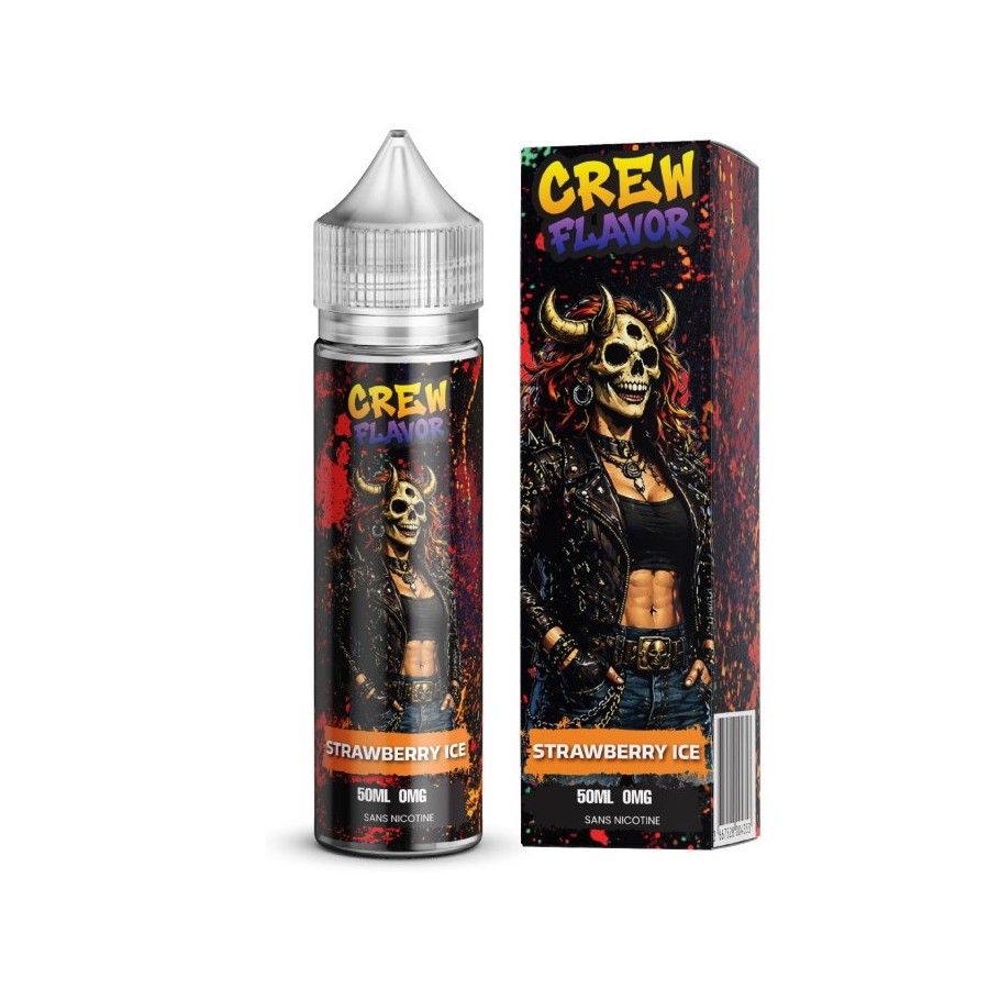 Strawberry ice ( Fraise glacée) - 50ml - CREW FLAVOR Strawberry ice ( Fraise glacée) - 50ml - CREW FLAVOR