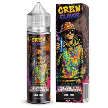 Blueberry pomegranate ice ( Myrtille grenade glacée) - 50ml - CREW FLAVOR