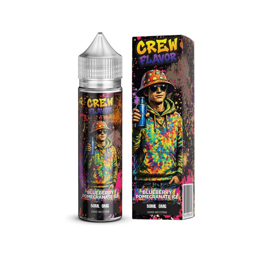 Blueberry pomegranate ice ( Myrtille grenade glacée) - 50ml - CREW FLAVOR Blueberry pomegranate ice ( Myrtille grenade glacée) - 50ml - CREW FLAVOR