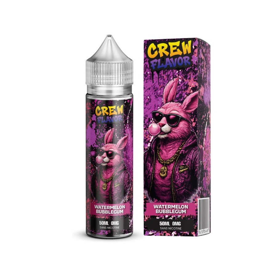 Watermelon bubblegum ( Pastèque bubblegum) - 50ml - CREW FLAVOR Watermelon bubblegum ( Pastèque bubblegum) - 50ml - CREW FLAVOR