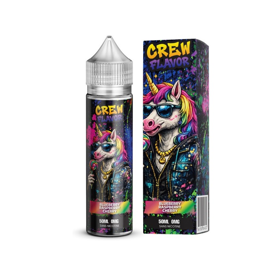 Blueberry raspberry cherry ( Myrtille framboise cerise) - 50ml - CREW FLAVOR