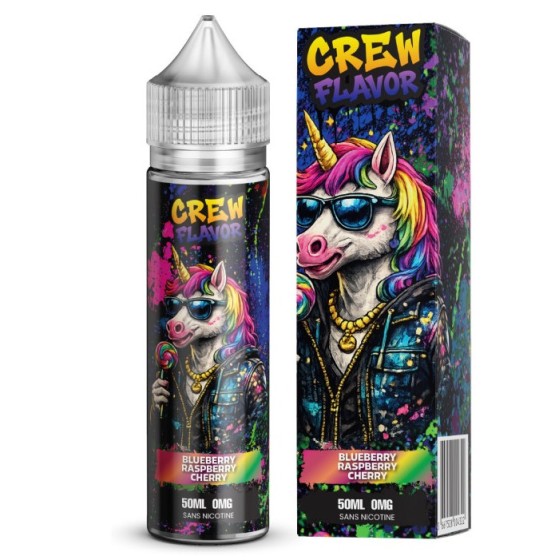 Blueberry raspberry cherry ( Myrtille framboise cerise) - 50ml - CREW FLAVOR