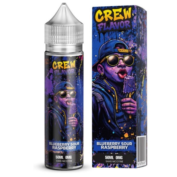 Blueberry sour raspberry (Myrtille acidulée framboise) - 50ml - CREW FLAVOR