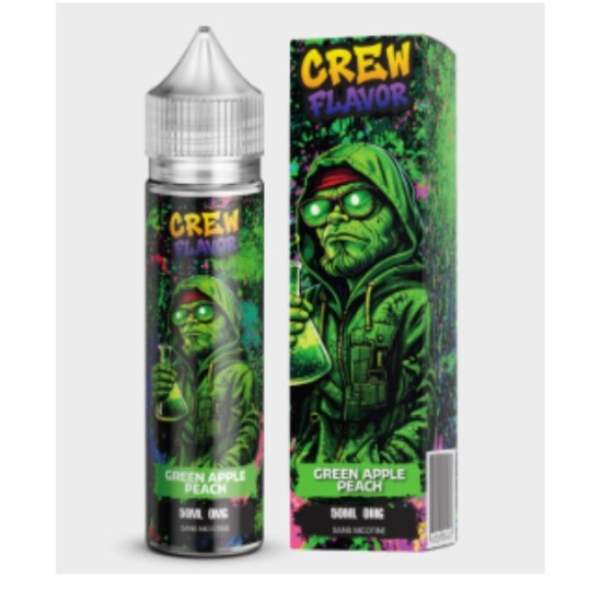 Green apple peach (Pomme pêche) - 50ml - CREW FLAVOR