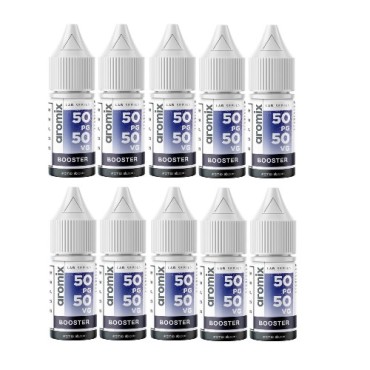 LOT DE 10 BOOSTERS DE NICOTINE AROMIX LAB 50/50 30/70