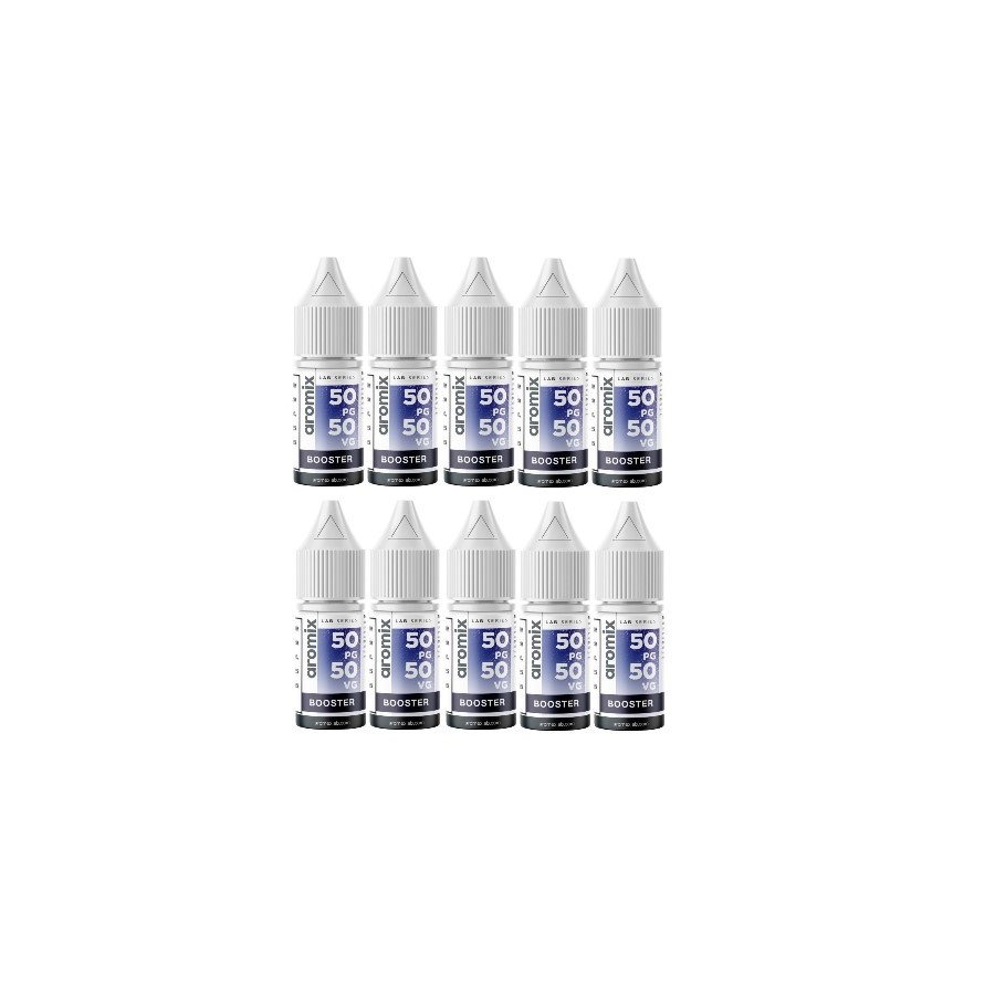 LOT DE 10 BOOSTERS DE NICOTINE AROMIX LAB 50/50 30/70 LOT DE 10 BOOSTERS DE NICOTINE AROMIX LAB 50/50 30/70