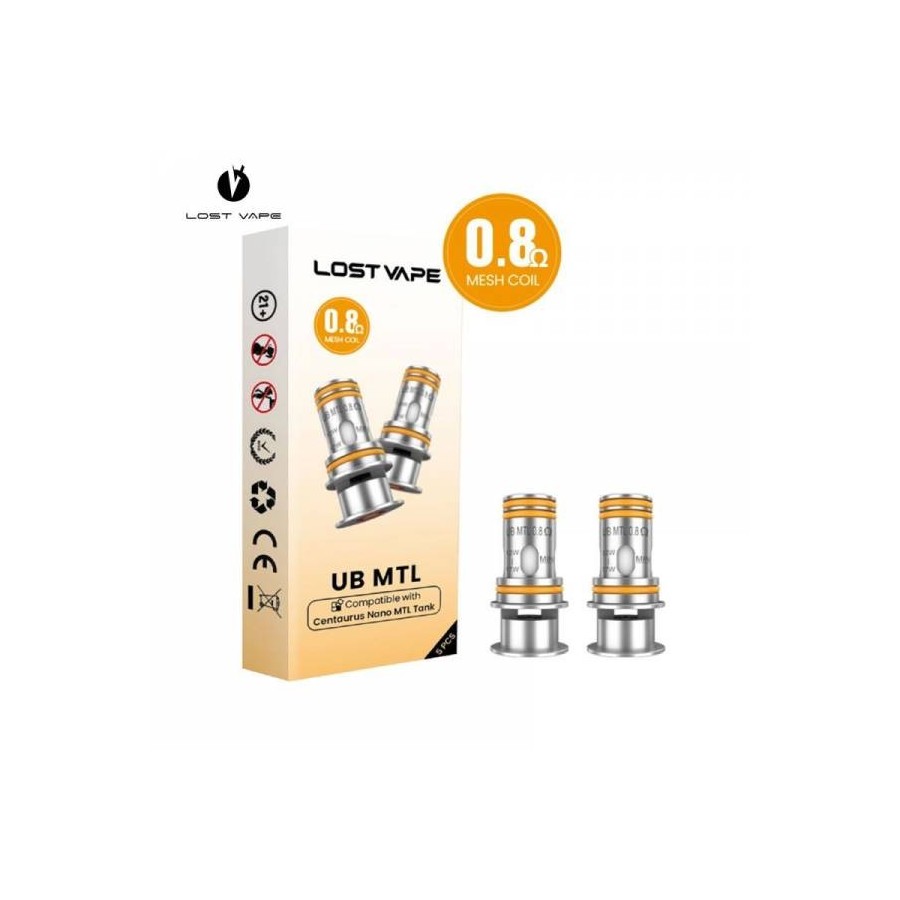 RESISTANCE UB MTL NANO LOST VAPE (PACK DE 5)