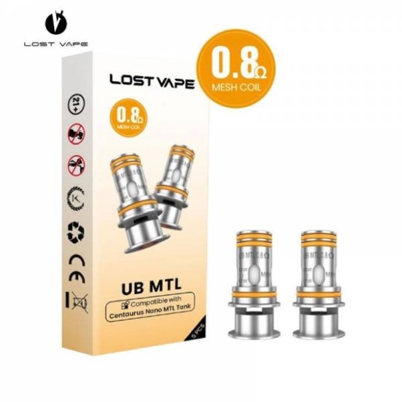 RESISTANCE UB MTL NANO LOST VAPE (PACK DE 5)