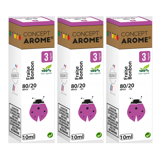 Fraise Bonbon 10ml - CONCEPT AROME